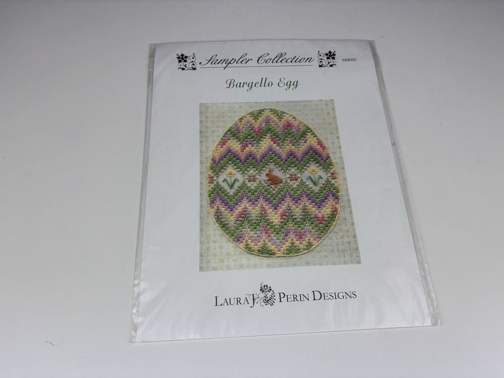 Laura J Perin Design Sampler Collection Bargello Egg Needlepoint Pattern 2S