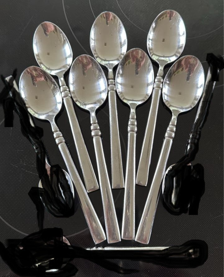 7 Oneida Tortola Stainless Flatware Table Spoon pieces