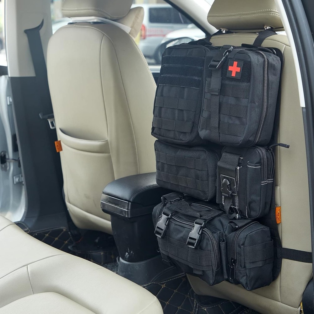 Universal Tactical Seat ​Back Organizer Vehicle Molle Panel Storage Bag