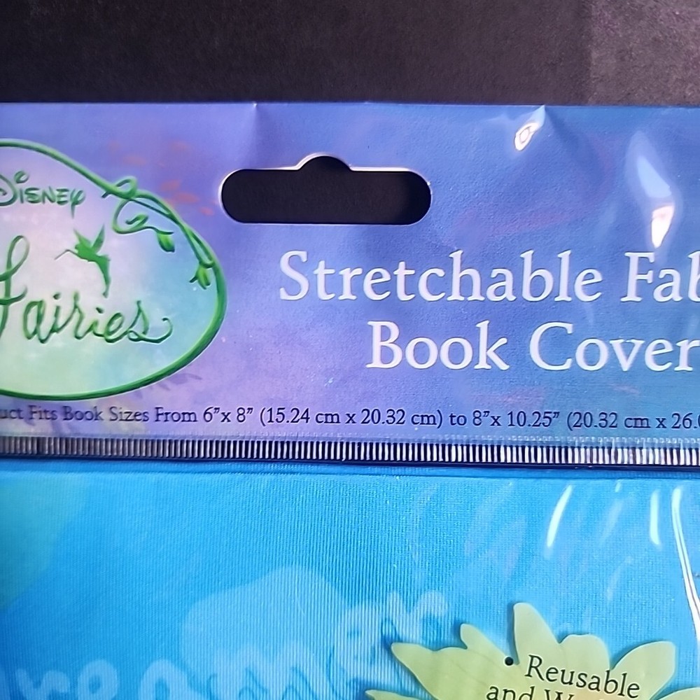 Tinkerbell Stretchable Fabric Book Cover Text Book NOS