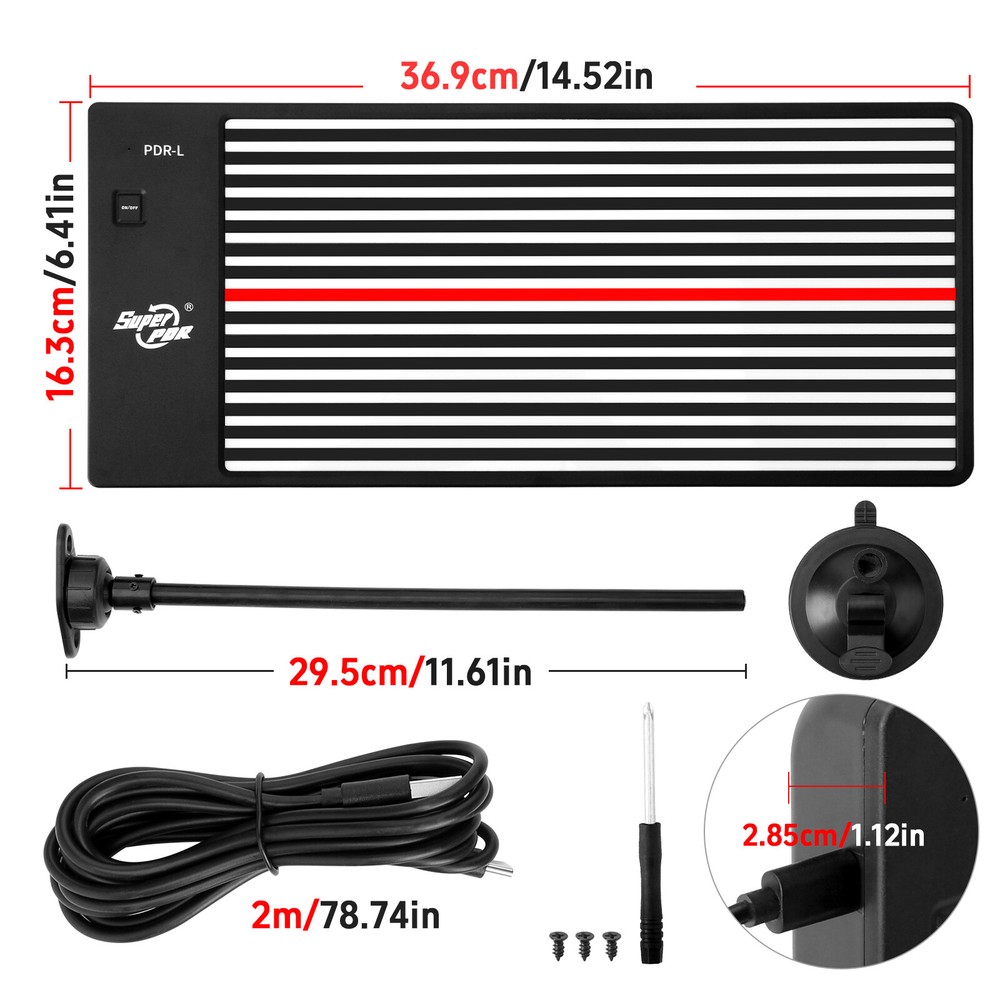 Removal Lamp Reflector LED Light Line Testing Board Paintless Dent Repair Tool