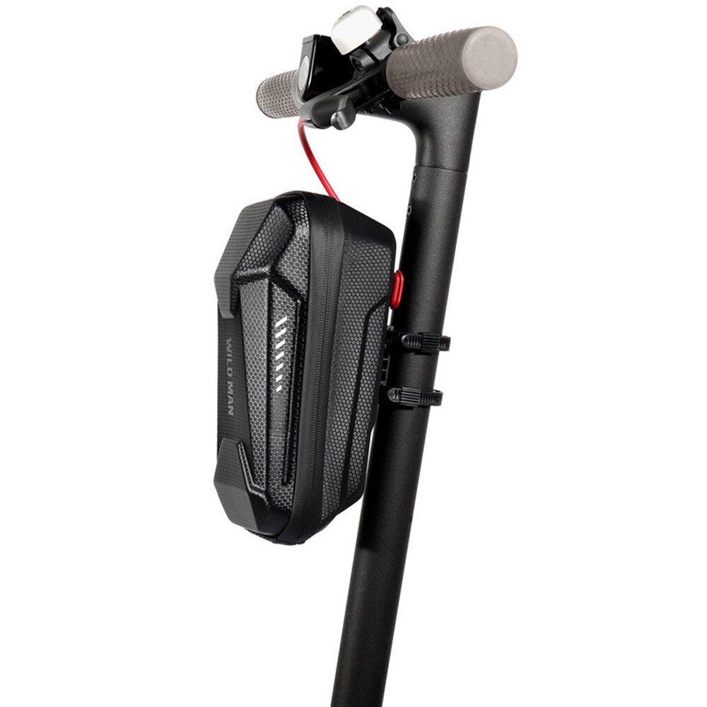 2L Scooter Front Storage Hanging Bag Waterproof Scooter Handlebar EVA Pack Black
