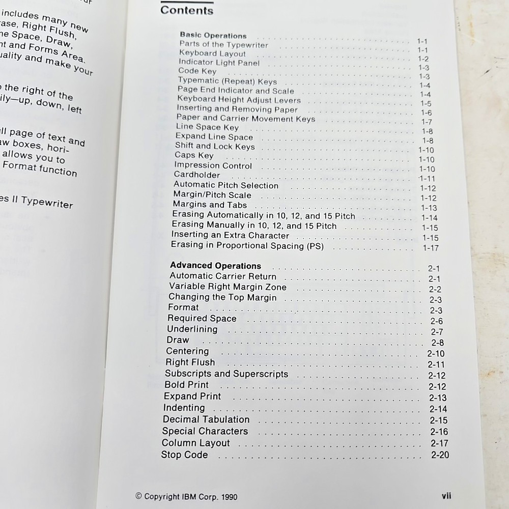 IBM 6783 WHEELWRITER 10 SERIES II TYPEWRITER Operators Guide