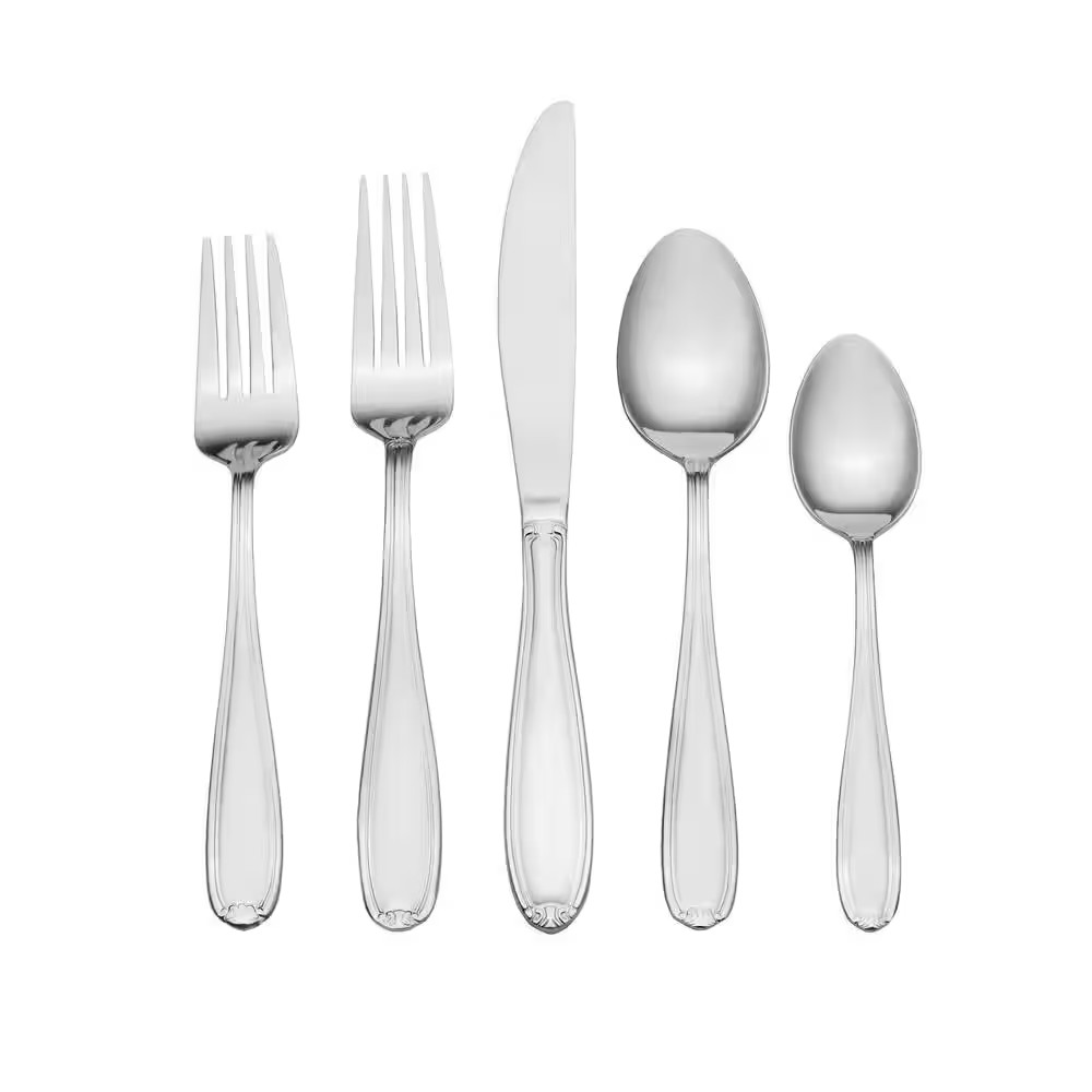 Linden 20-Pc Flatware Set, Service for 4, Stainless Steel