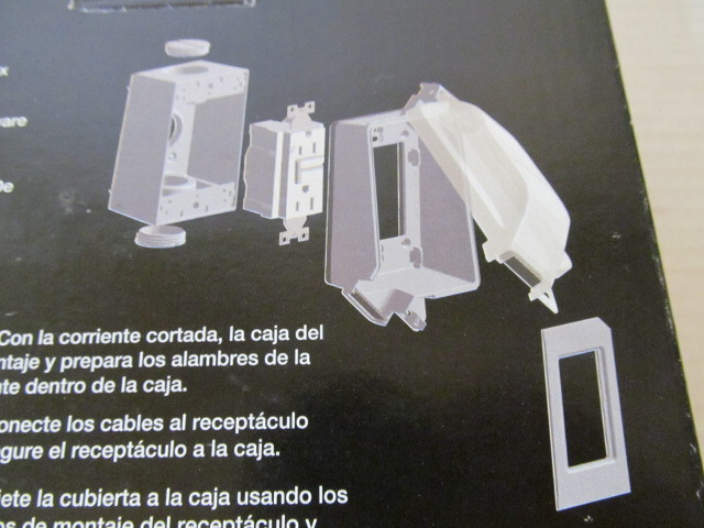 Sigma Tamper Resistant & Weather Resistant GFCI Plastic In-Use Kit 16801, Grey