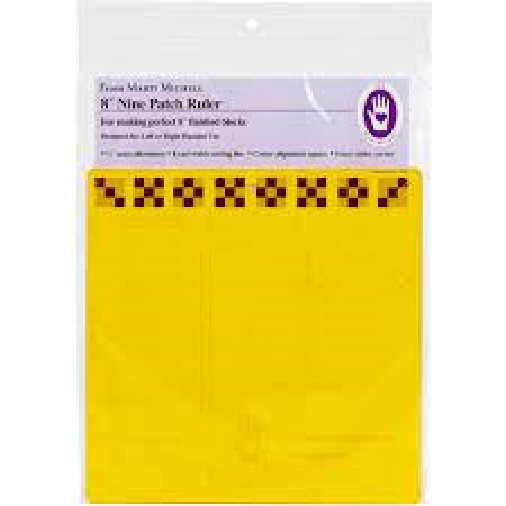 MARTI MITCHELL  8 " INCH NINE PATCH RULER ACRYLIC