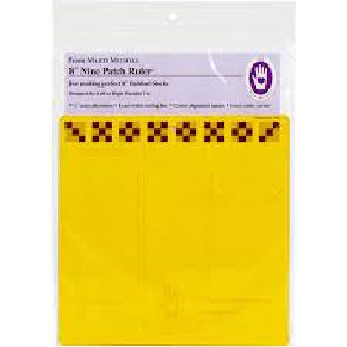 MARTI MITCHELL 8 " INCH NINE PATCH RULER ACRYLIC