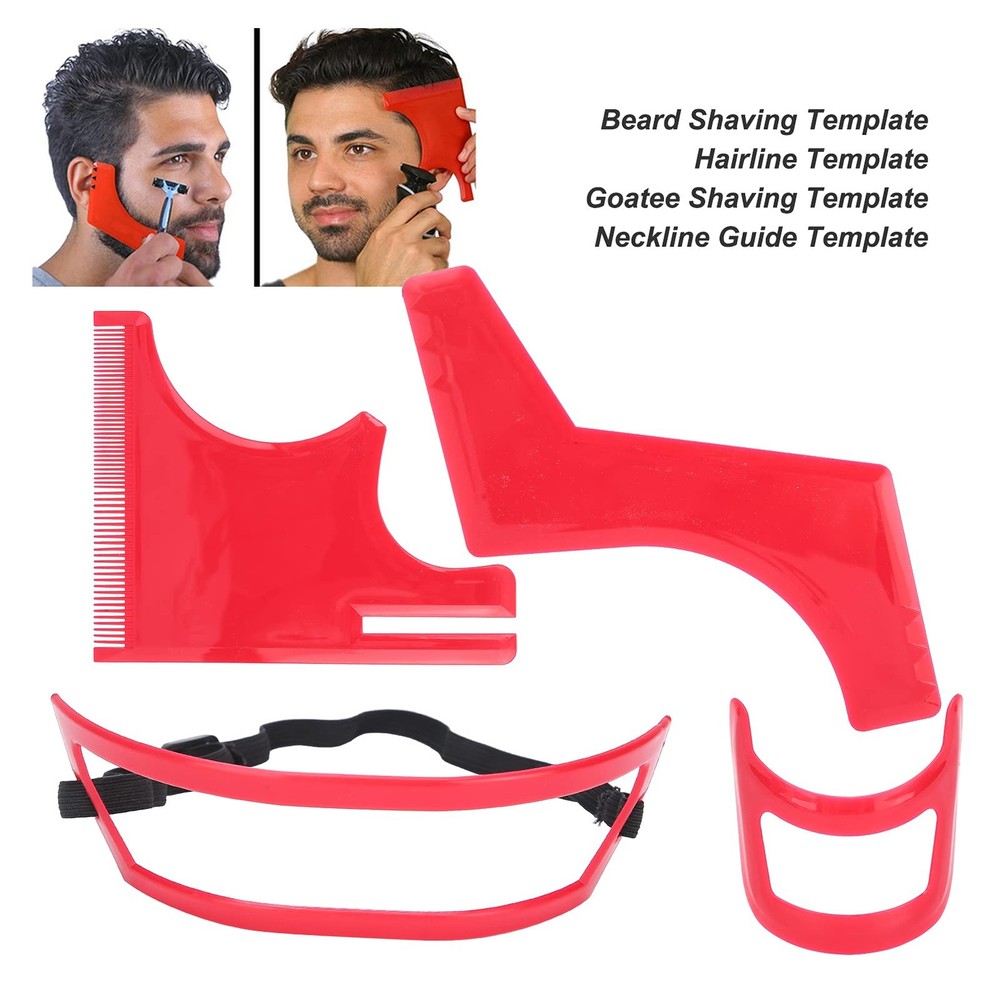 OFFAXE 4Pcs Beard Shaping Tool Kit, Shaper with Precise Templates for...