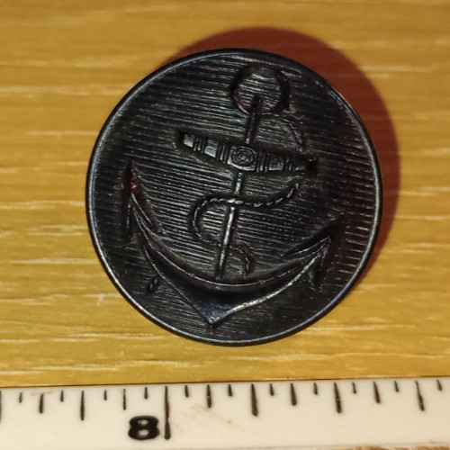 WW2 GERMAN NAVY KRIEGSMARINE UNIFORM TUNIC BUTTON, Black