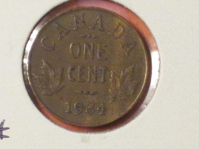 1934 Small Cent - Canada - KM# 28 - Very nice