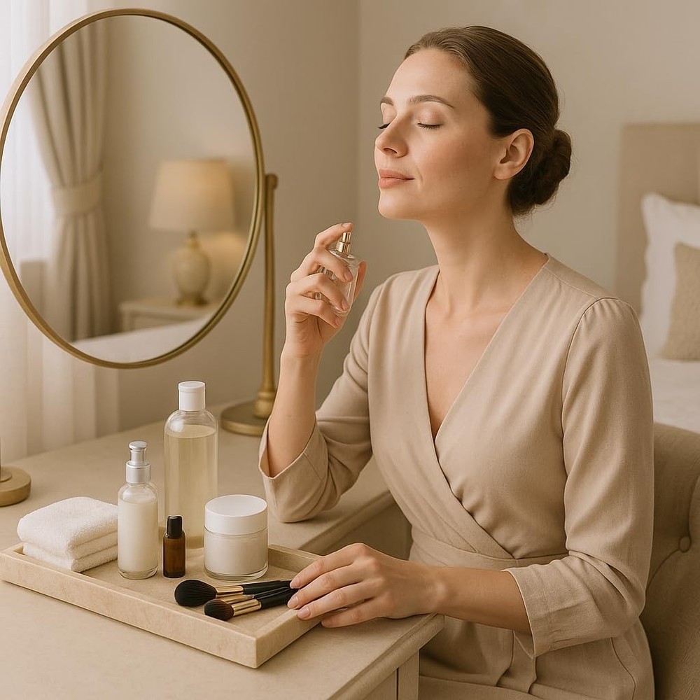 Creative Home Natural Java Marble Tray Handcrafted Stone Organizer for Beige