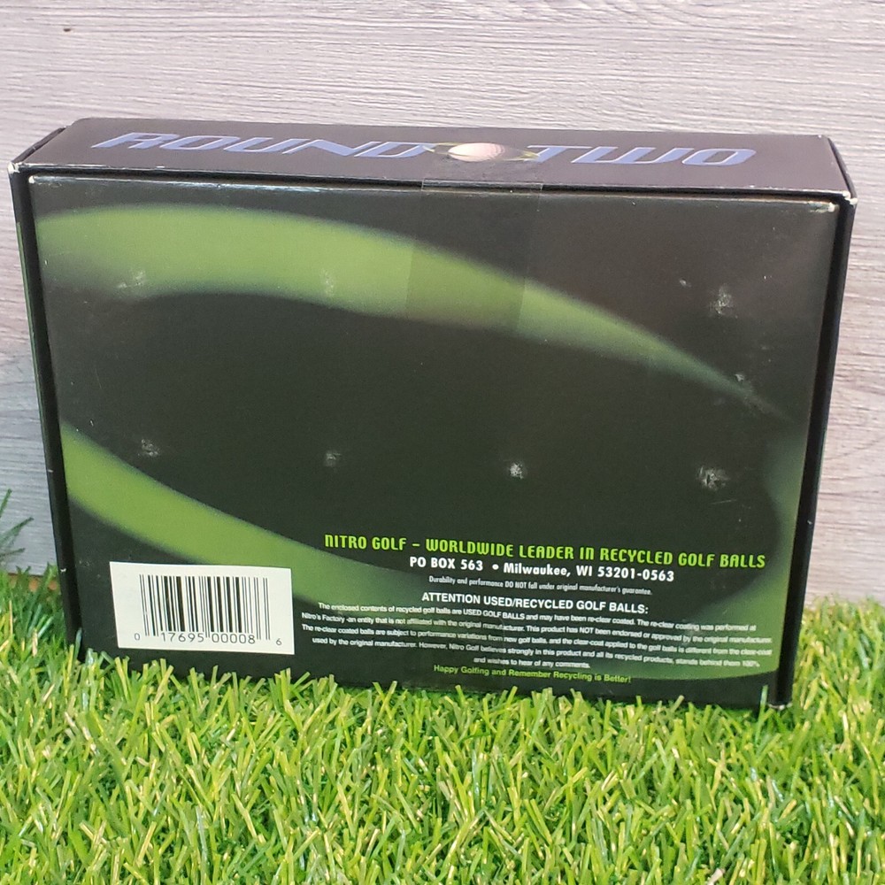 12 Nitro Golf - Round Two - RECYCLED GOLF BALLS - Top Elite