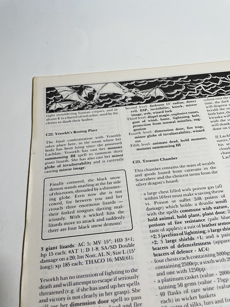 Dark Clouds Gather Advanced Dungeons And Dragons Module UK7 9151 1985 TSR