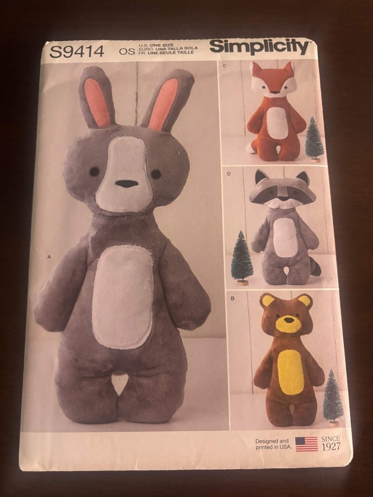Simplicity S9414 - Stuffed Animal - **uncut**