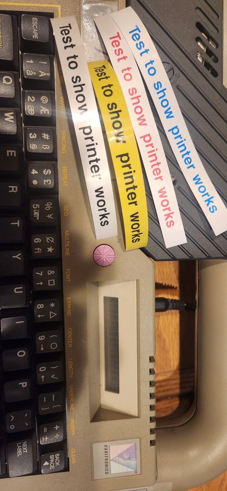 Vintage Accent Labeling System Label Maker Keyboard System S w/ label cassettes