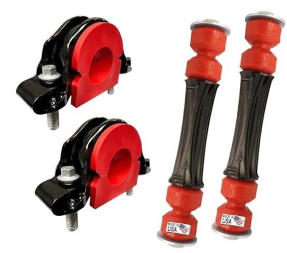 6PC CODE RED Front Stabilizer Sway CODE RED Front Link & Bracket/Bushing Kit