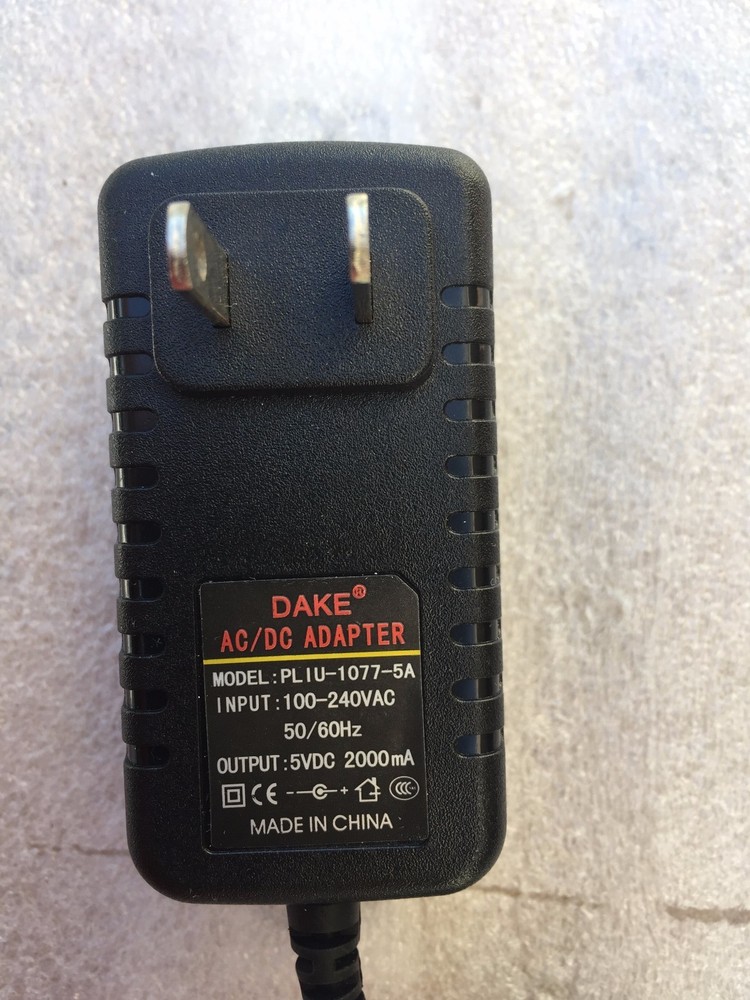 5V 2A AC-DC Charger Power Supply Adapter same as Dake PLIU-1077-5A