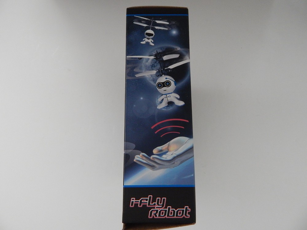 BRAHA i-Fly Robot Flying Helicopter White/Blue New