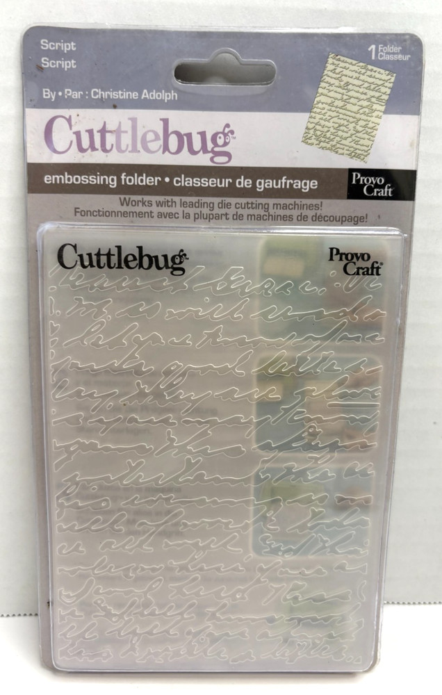 CUTTLEBUG Embossing Folders--Lot of 4--Pre Owned--Complete