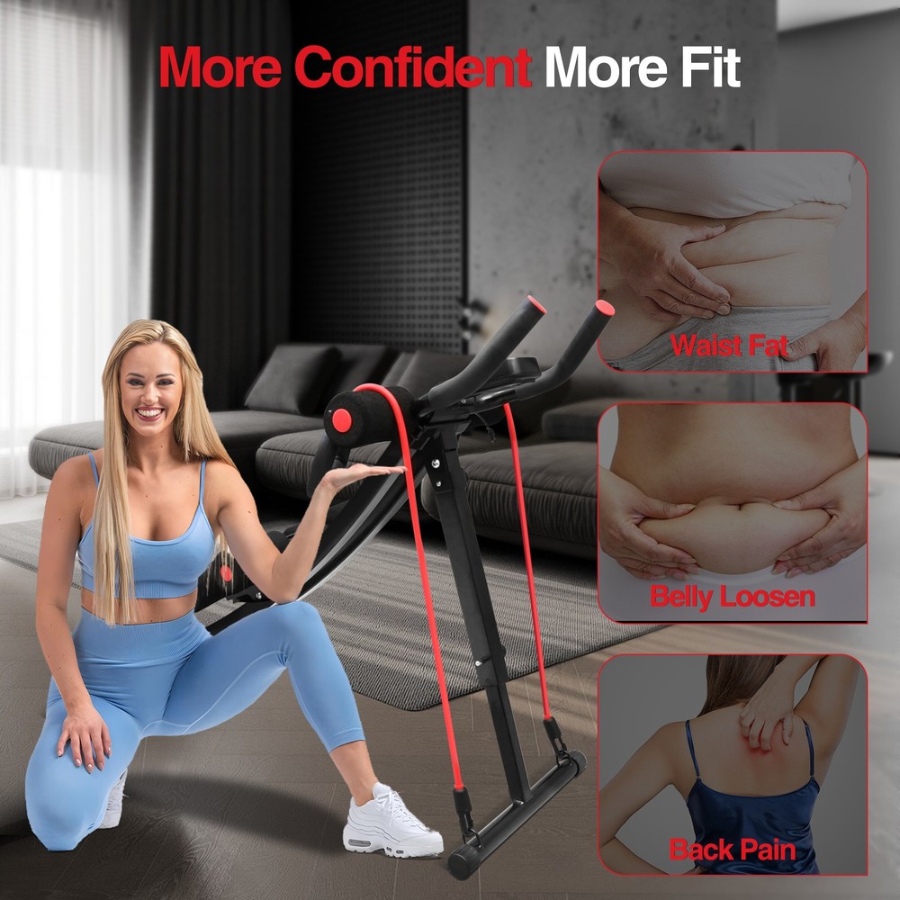 NEW Ab Trainer Machine Coaster Abdominal Crunch Trainer Core Abdominal Workout
