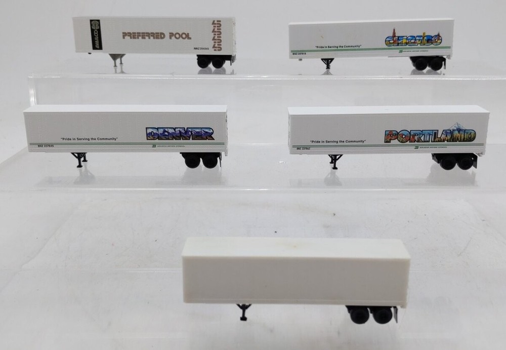 Atlas and Others N Scale Assorted Trailers [5] EX