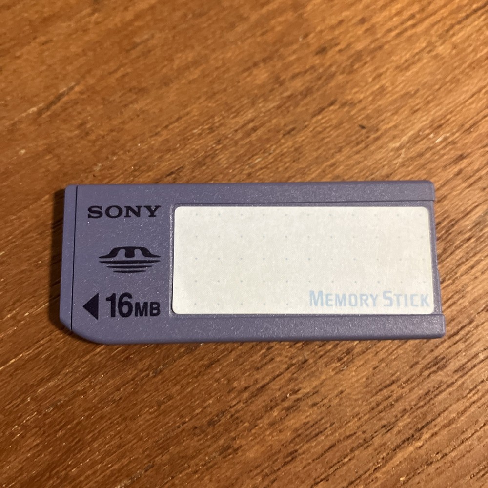 Sony Genuine Memory Stick 16MB MEGABYTE MSA-16A Camera Memory Card Tested