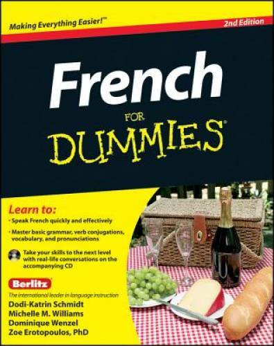 French For Dummies, with CD - Paperback By Erotopoulos - GOOD
