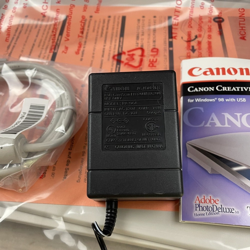 Canon CanoScan FB 620U Flatbed Scanner Open Box