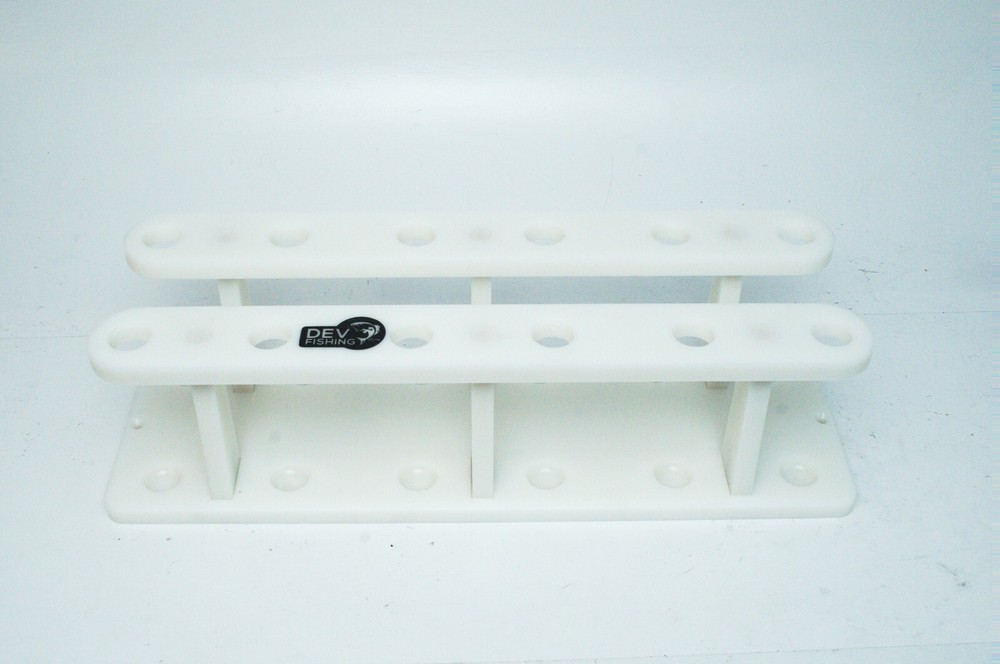 DEV FISHING 12 POLE DOCK ORGANIZER FISH ROD STORAGE RACK HOLDER STAND