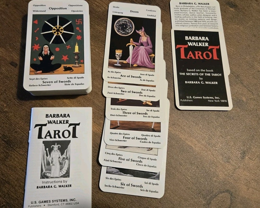 Barbara Walker 1986 Vintage Tarot Card Set Complete Deck