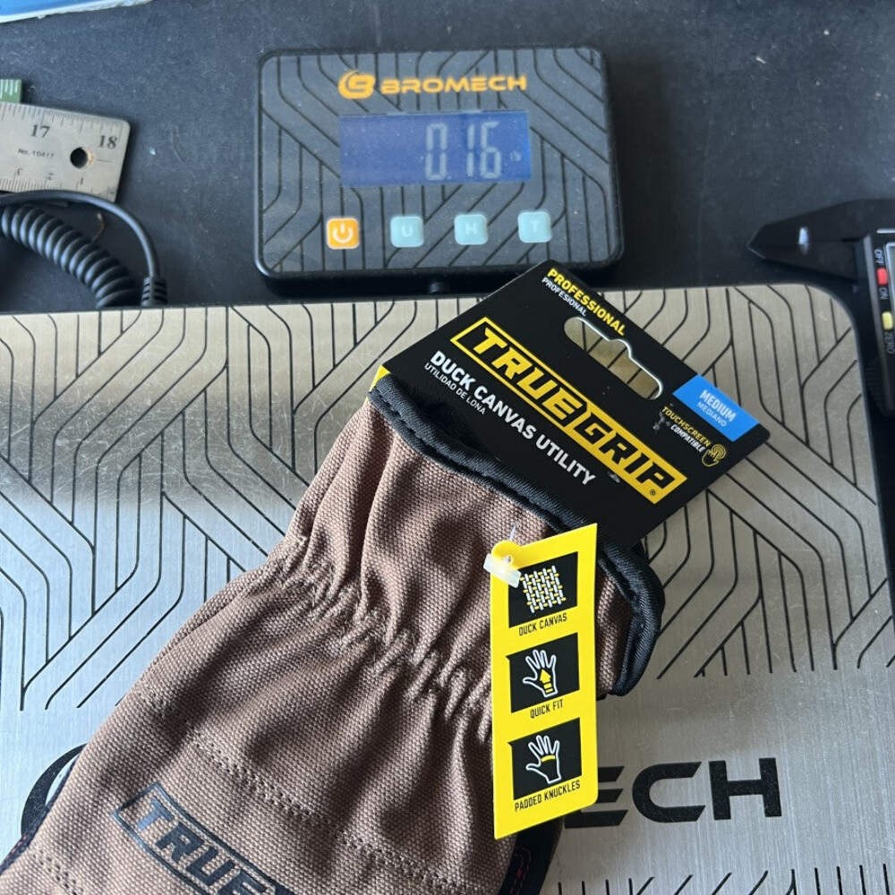 TRUE GRIP Duck Canvas Utility Gloves Medium