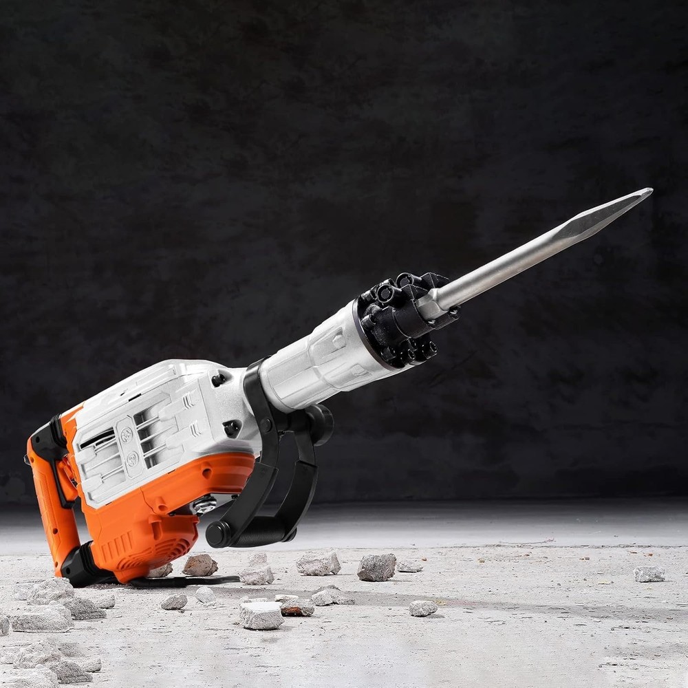High-Performance 3500W Demolition Hammer with Cooling System & Carry Case