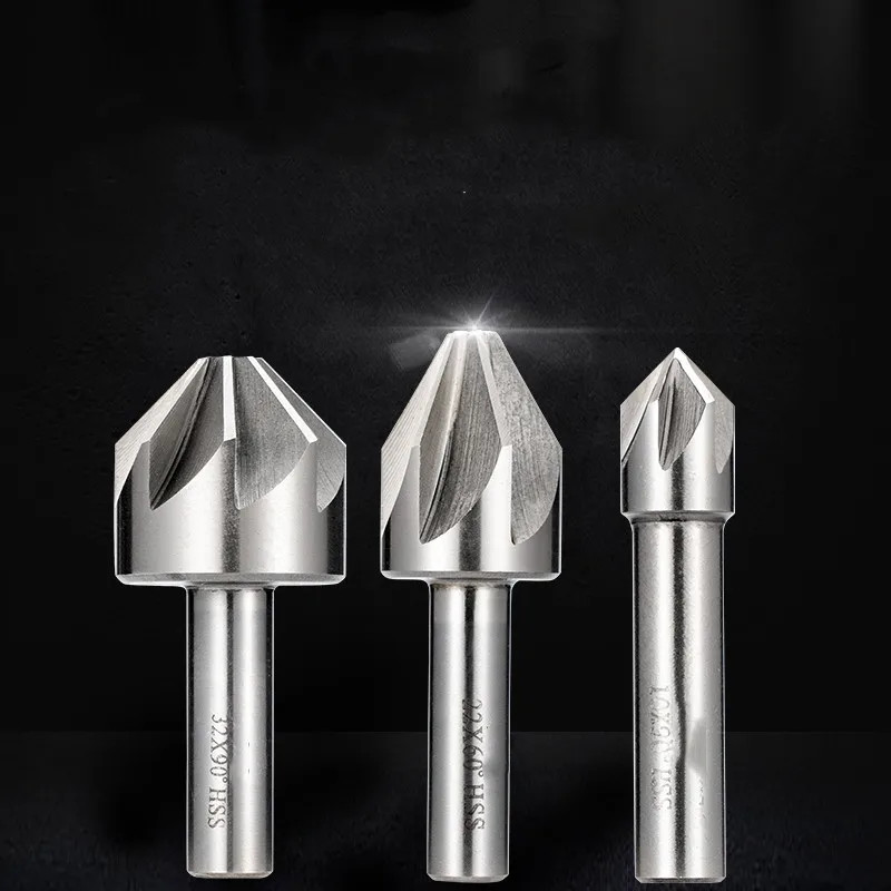 HSS Chamfer Drill Mill Cutter 6-50mm 60° 90° 120° Countersink Deburring Tool Set