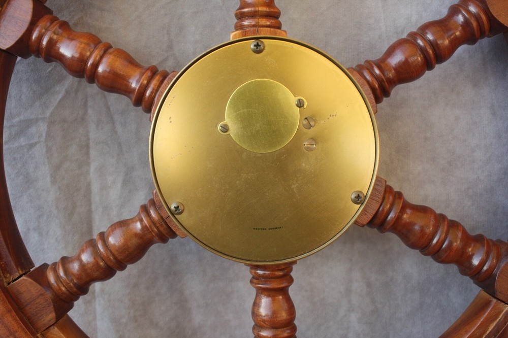 Hermle Maritime Ship Wheel Wall Clock 8 Day