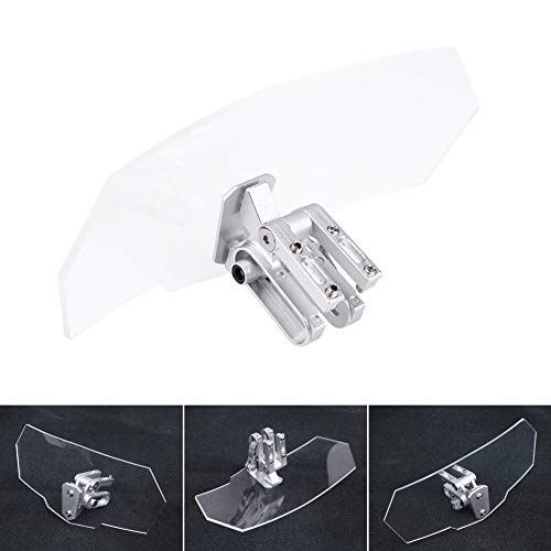 Motorcycle Universal Adjustable Windscreen Wind Deflector Windshield for