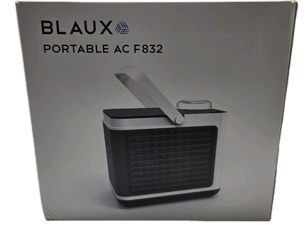 NIB BLAUX Portable AC F832 W/NIB Water Curtain Replacement 3 Speed Fan Sealed