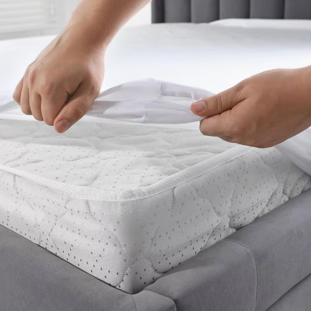 Waterproof Vinyl Fitted Twin Mattress Protector