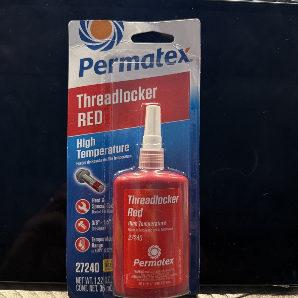 Permatex 27240 Threadlocker Red High Temp