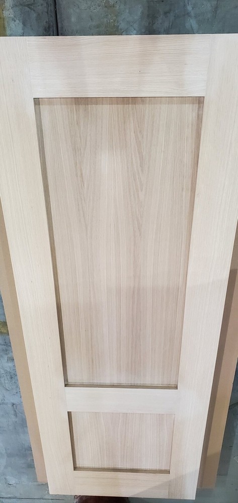White Oak 2 Panel Traditional Shaker Flat Panel Solid Core Interior Wood Doors