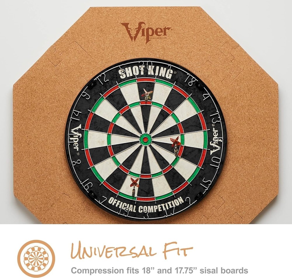 Viper Octagonal Wall Defender Dartboard Surround Cork