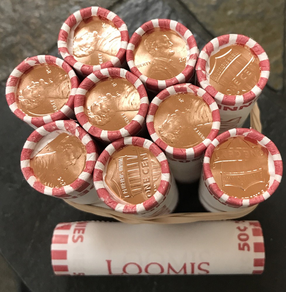 2022 D BU Lincoln Shield cent OBW 10 Rolls Unsearched