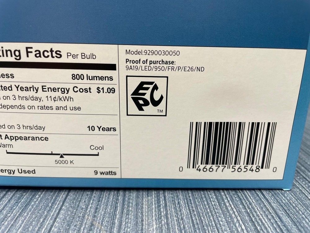 16 Pack x Philips 60W Equivalent Daylight A19 Medium LED Light Bulb