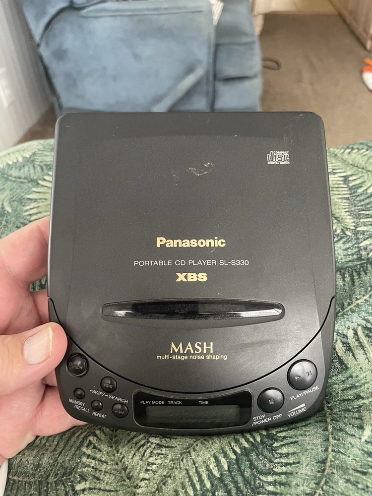 Panasonic SL-S330 Portable CD Player XBS MASH Black Tested