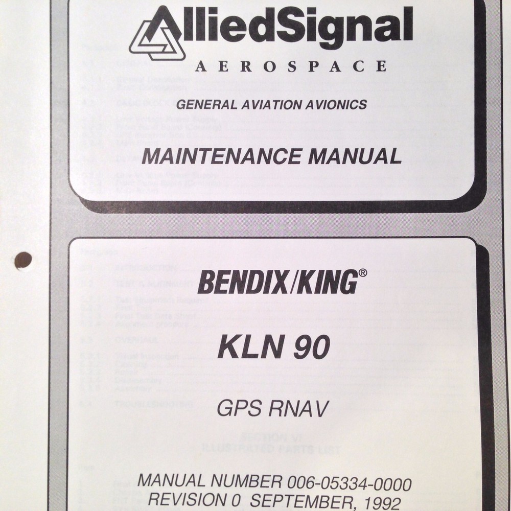 King KLN 90 Service Manual