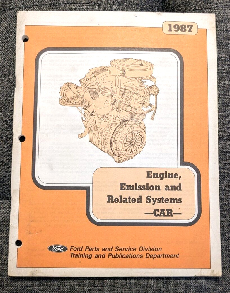 1987 FORD ENGINE, EMISSION AND RELATED SYSTEMS  CAR MANUAL
