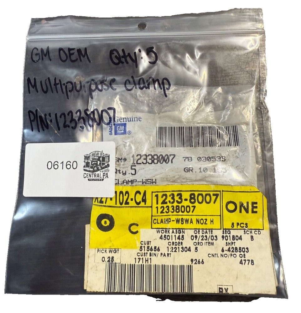 GM OEM Multi Purpose Clamps P/N: 12338007