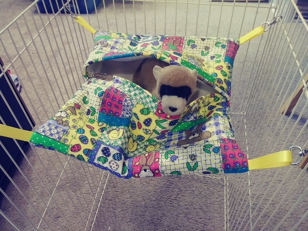 Ferret Easter Hideaway Hammock - Colorful Easter Quilt Pattern
