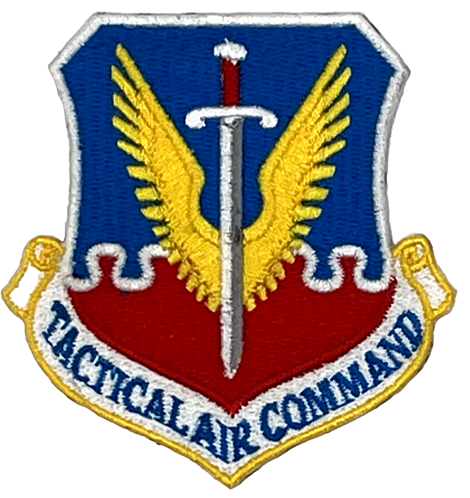 U.S. AIR FORCE TACTICAL AIR COMMAND SUBDUED MILITARY IRON ON PATCH EE-150