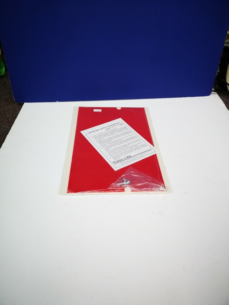 11" RED FACEPLATE ONLY Emergency Sign with Diffuser EXIT NEW PRESCOLITE SF-R