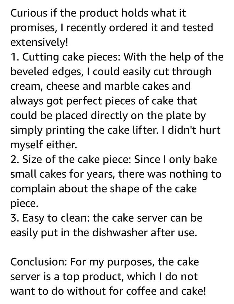 UNIQUE Cake Pie Server Award Winning
